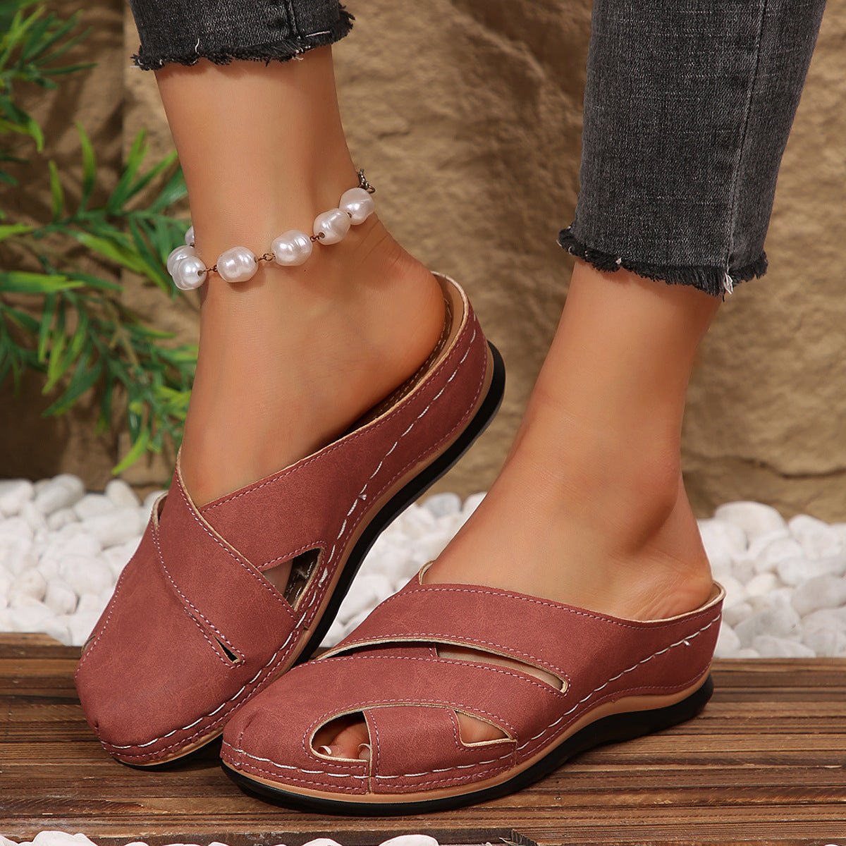 Tessa | Dames Orthopedische Memory-Foam Instapsandalen