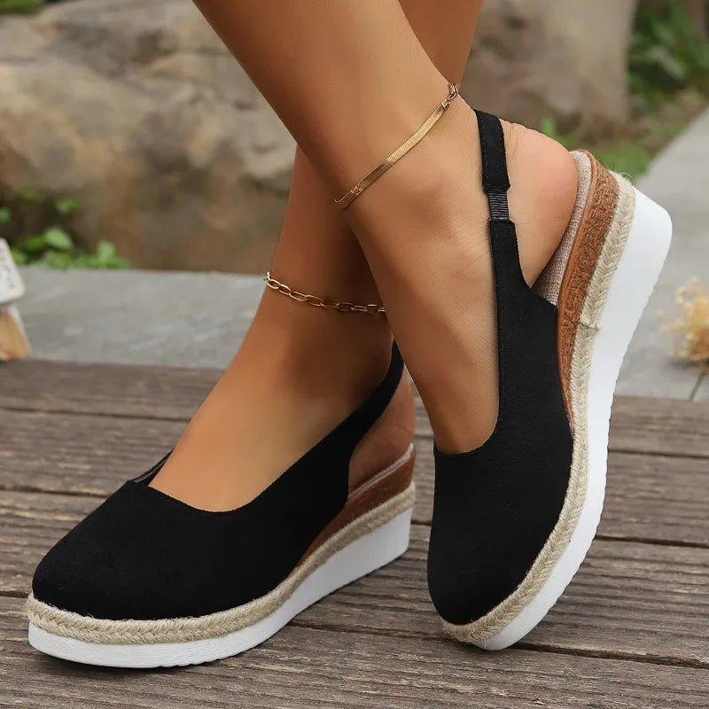 Nina | Dames Orthopedische Plateau Slip-On Sandalen
