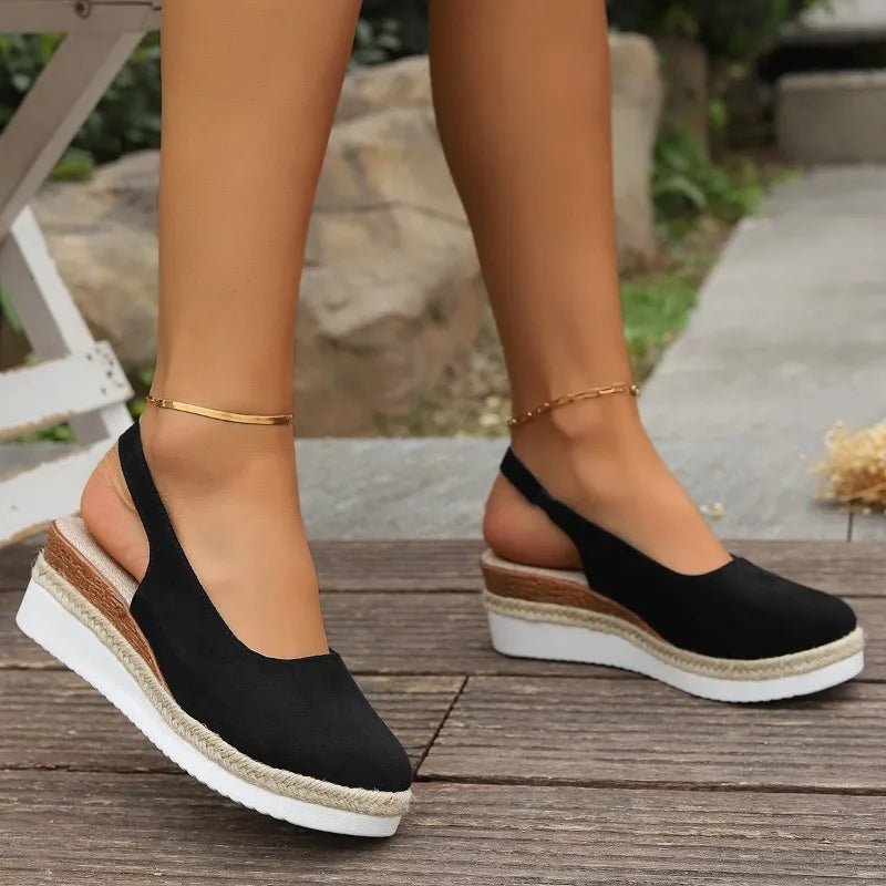 Nina | Dames Orthopedische Plateau Slip-On Sandalen