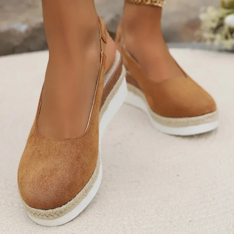 Nina | Dames Orthopedische Plateau Slip-On Sandalen