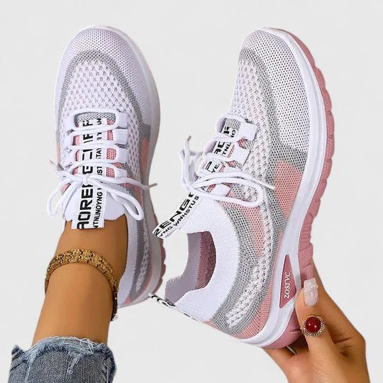 Sara | Dames Orthopedische Vetersluiting Mesh Wandelsneakers