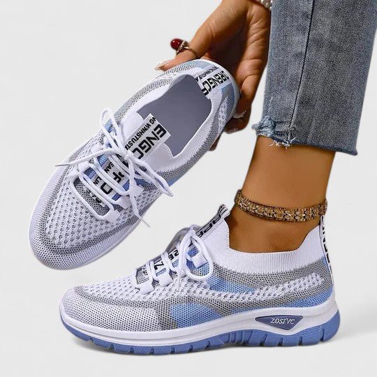 Sara | Dames Orthopedische Vetersluiting Mesh Wandelsneakers