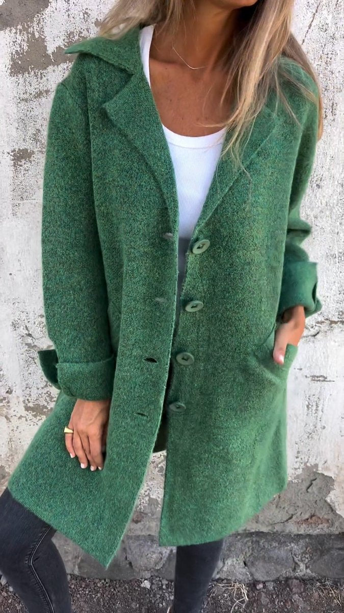 Roos | Dames Oversized Longline Women Coat Geknoopt Revers