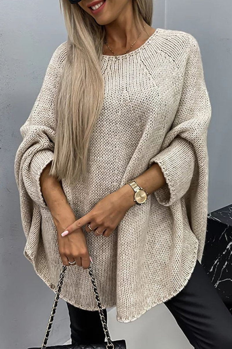 Sophie | Dames Oversized Vleermuismouw Knit Sweater Ronde Hals