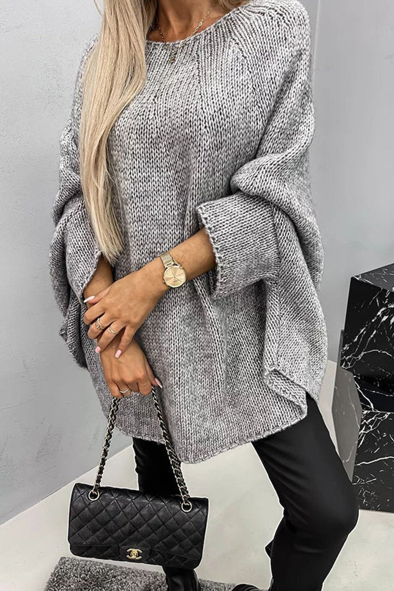 Sophie | Dames Oversized Vleermuismouw Knit Sweater Ronde Hals