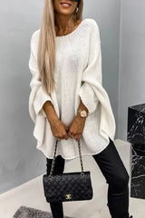 Sophie | Dames Oversized Vleermuismouw Knit Sweater Ronde Hals