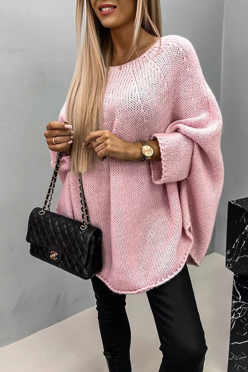 Sophie | Dames Oversized Vleermuismouw Knit Sweater Ronde Hals