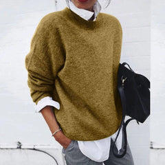 Emma | Dames Oversized Zachte Knit Sweater Ronde Hals Wintertrui