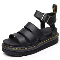 Sanne | Dames Platformzool Riempjes Gespsluiting Comfortabele Sandalen
