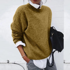 Fleur | Dames Relaxed-Fit Ronde Hals Cashmere Blend Trui
