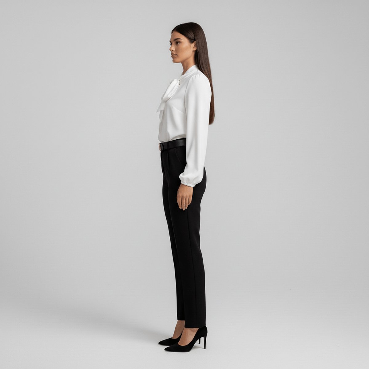 Sophie | Dames Relaxed-Fit Strikjes Blouse met Lange Mouwen