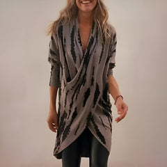 Femke | Dames Relaxed-Fit V-hals Tunica met Abstract Print