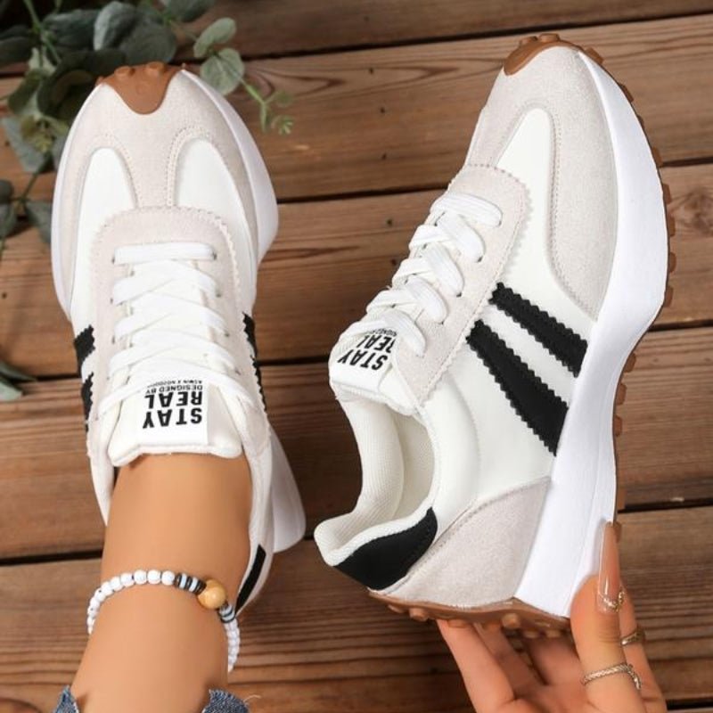 Emma | Dames Retro Platform Chunky Veterschoenen