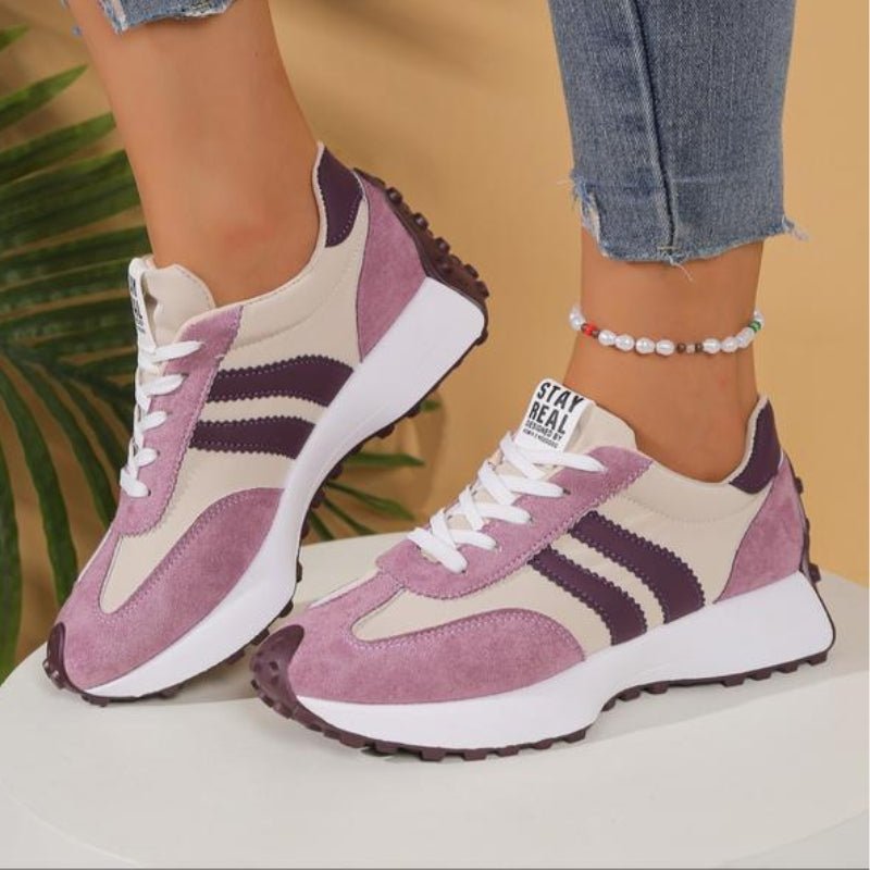 Emma | Dames Retro Platform Chunky Veterschoenen