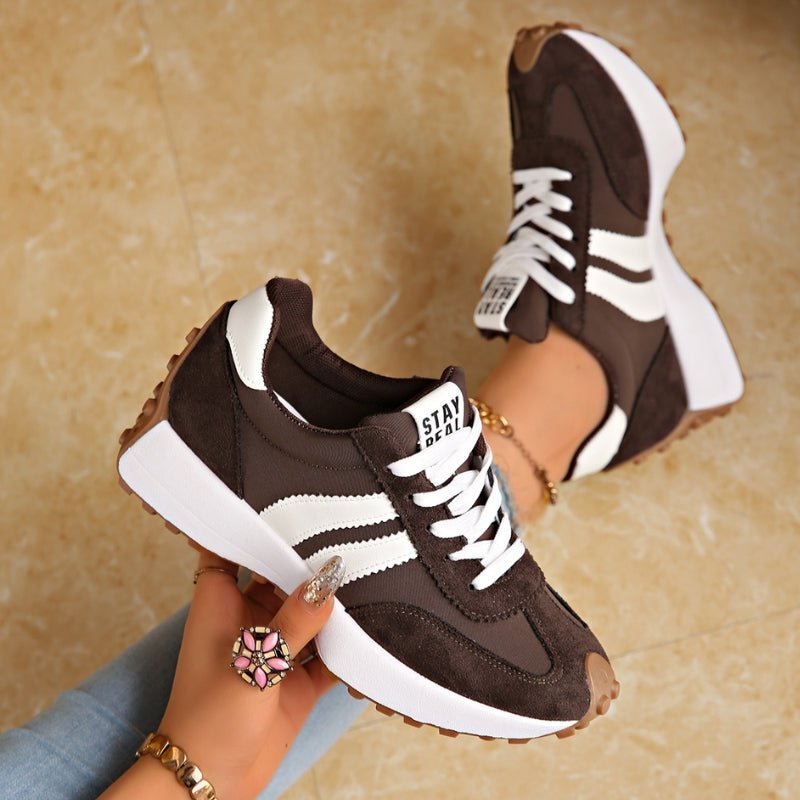 Emma | Dames Retro Platform Chunky Veterschoenen