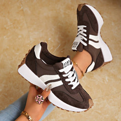Emma | Dames Retro Platform Chunky Veterschoenen