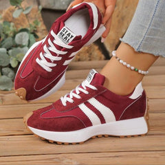 Emma | Dames Retro Platform Chunky Veterschoenen