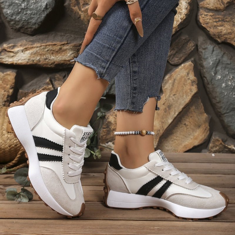 Emma | Dames Retro Platform Chunky Veterschoenen