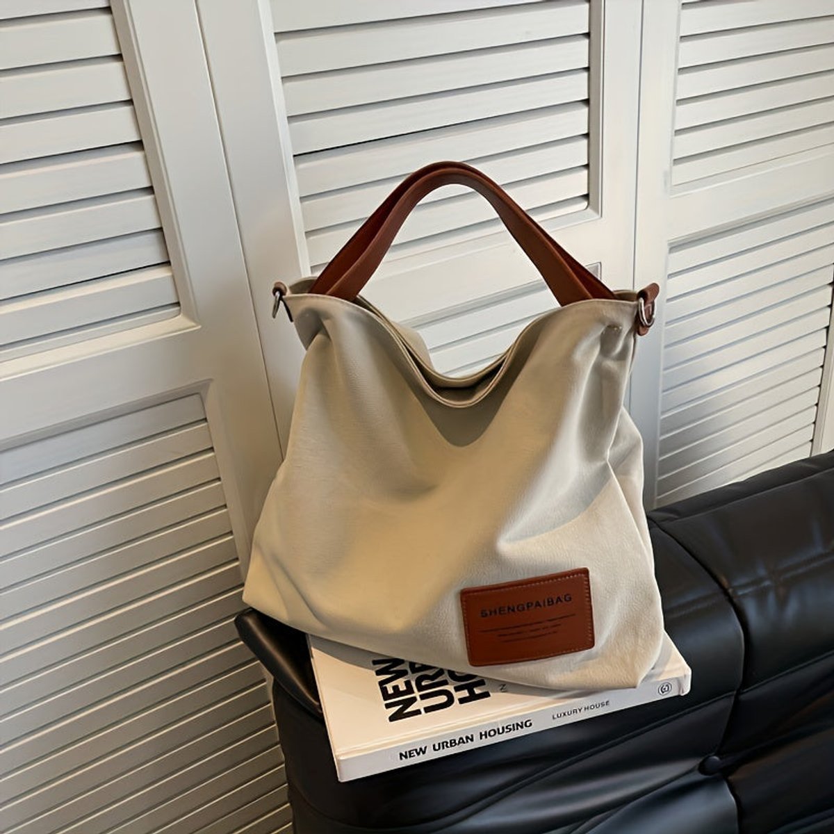 Yara | Dames Ruime Canvas Tote Bag Verstelbare Schoudertas