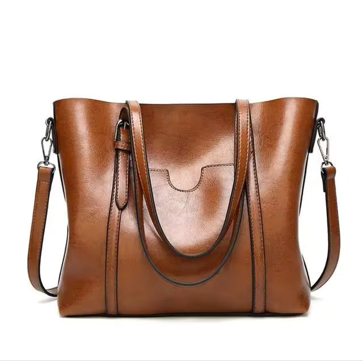 Lieke | Dames Ruime Kunstleren Schouder Tote Bag