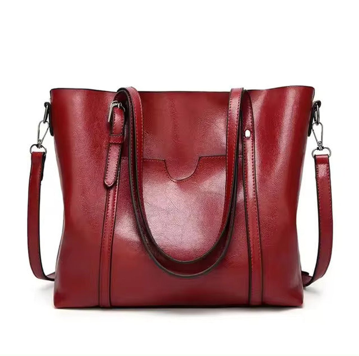 Lieke | Dames Ruime Kunstleren Schouder Tote Bag