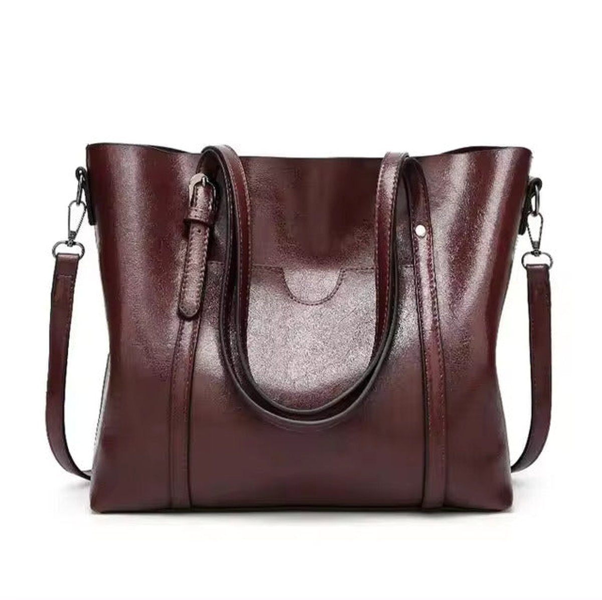 Lieke | Dames Ruime Kunstleren Schouder Tote Bag