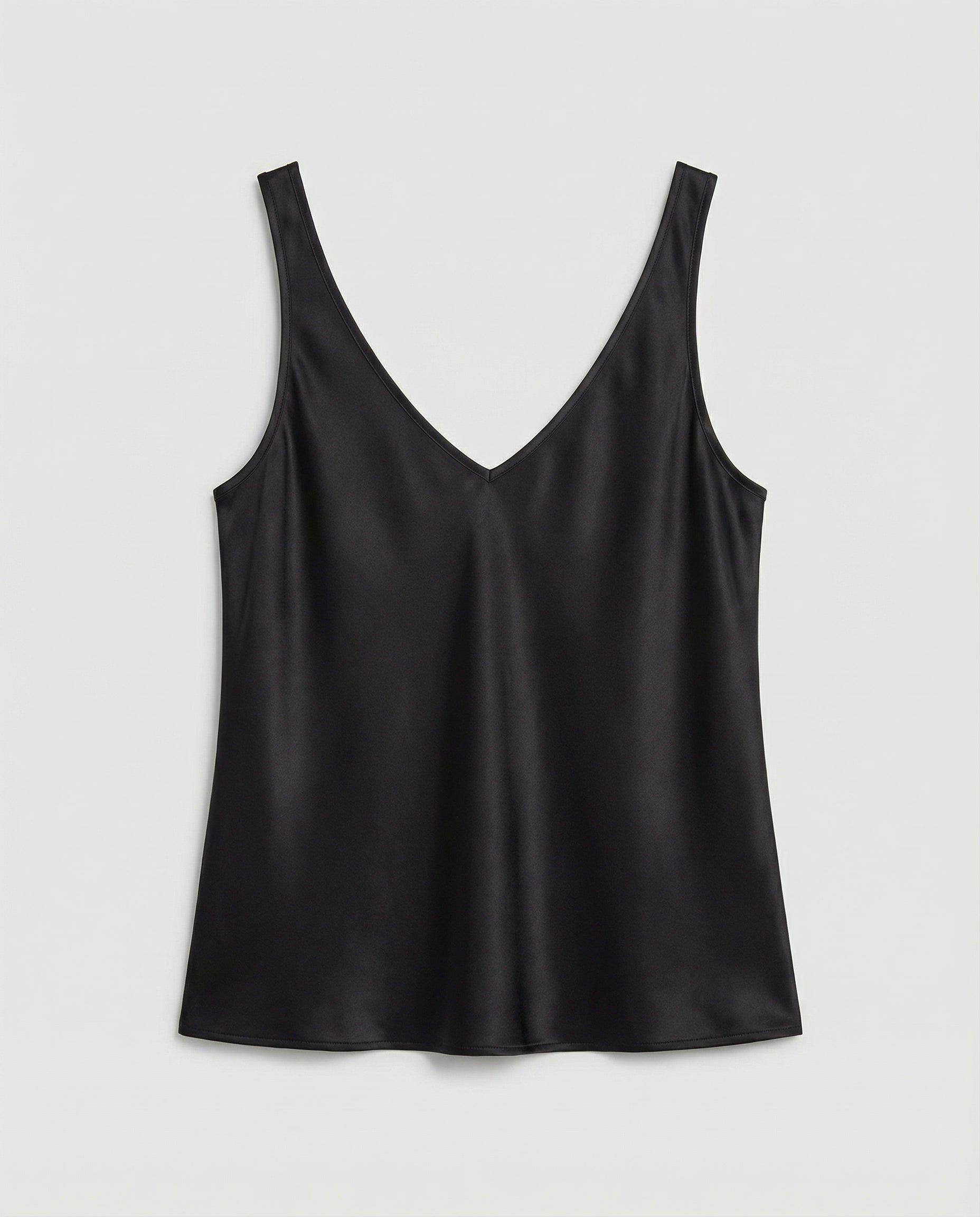 Lisa | Dames Satijn V-hals Brede Bandjes Camisole Top