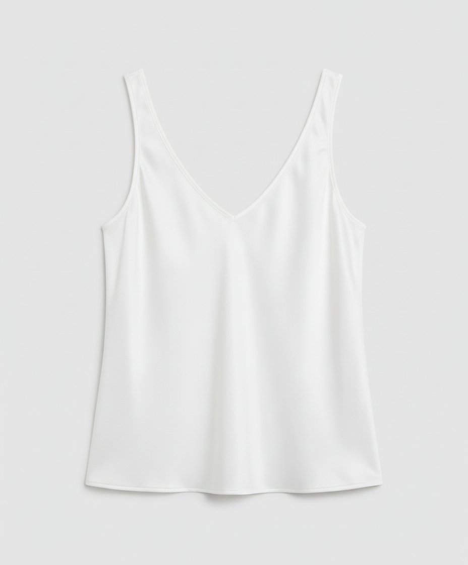 Lisa | Dames Satijn V-hals Brede Bandjes Camisole Top