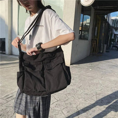 Lisa | Dames Vintage Canvas Tote Bag Verstelbare Schoudertas