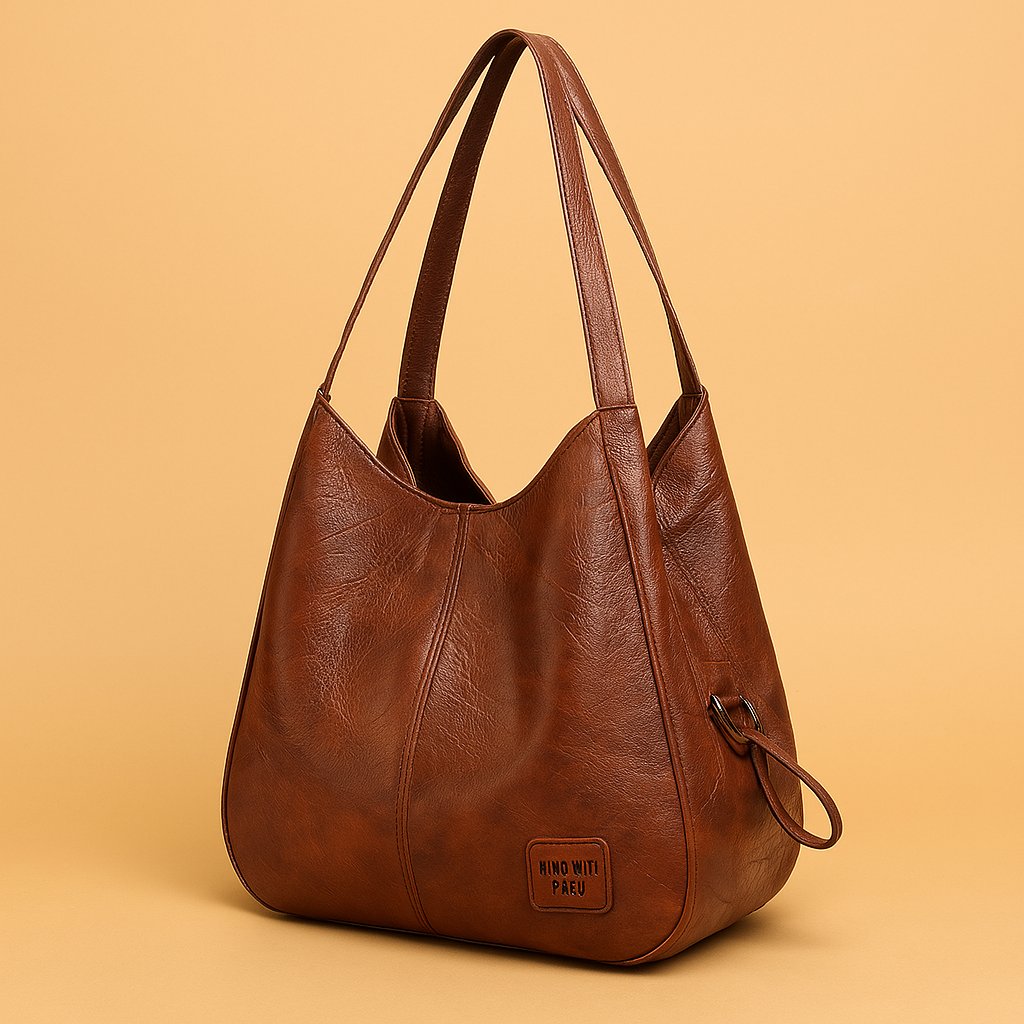 Lisa | Dames Vintage Leren Schoudertas Ruime Hobo Handtas