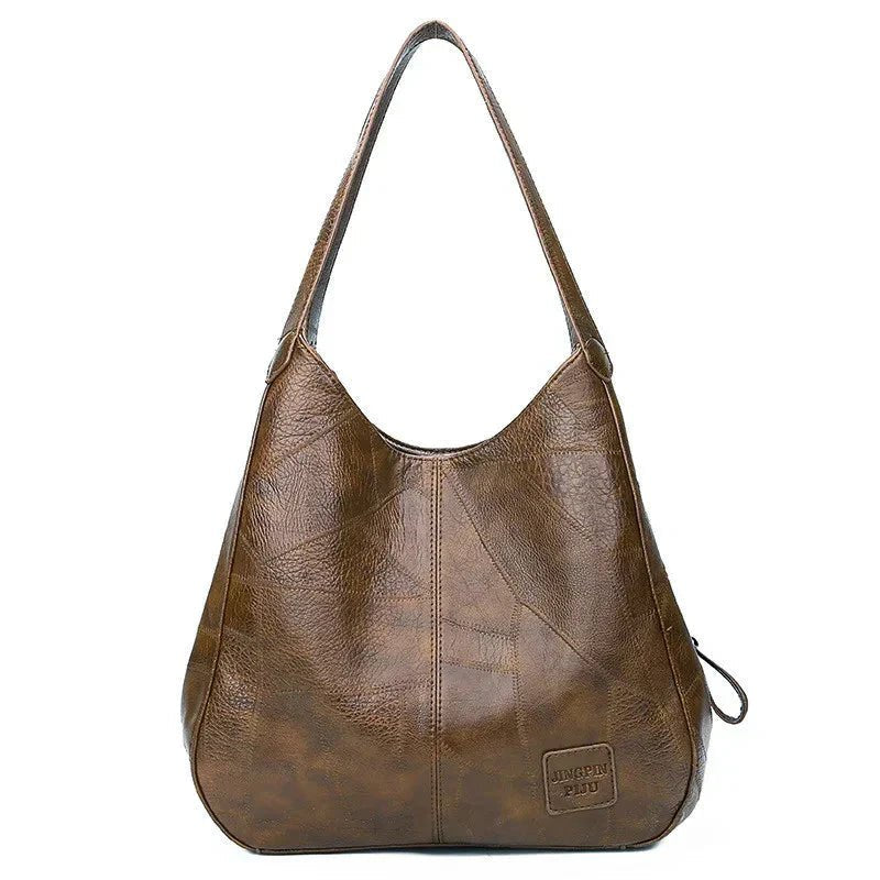 Lisa | Dames Vintage Leren Schoudertas Ruime Hobo Handtas