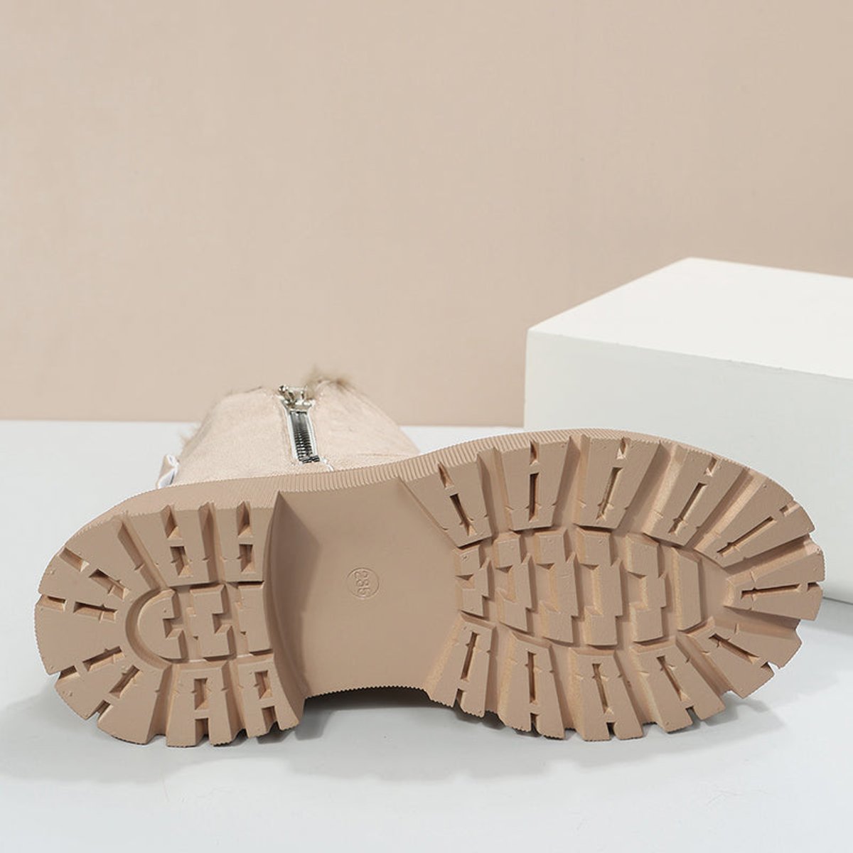Sara | Dames Warme Gevoerde Suède Slip-On Ankle Boots