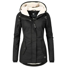 Anna | Dames Winterjas Gevoerde Sherpa Capuchon Waterafstotende Parka