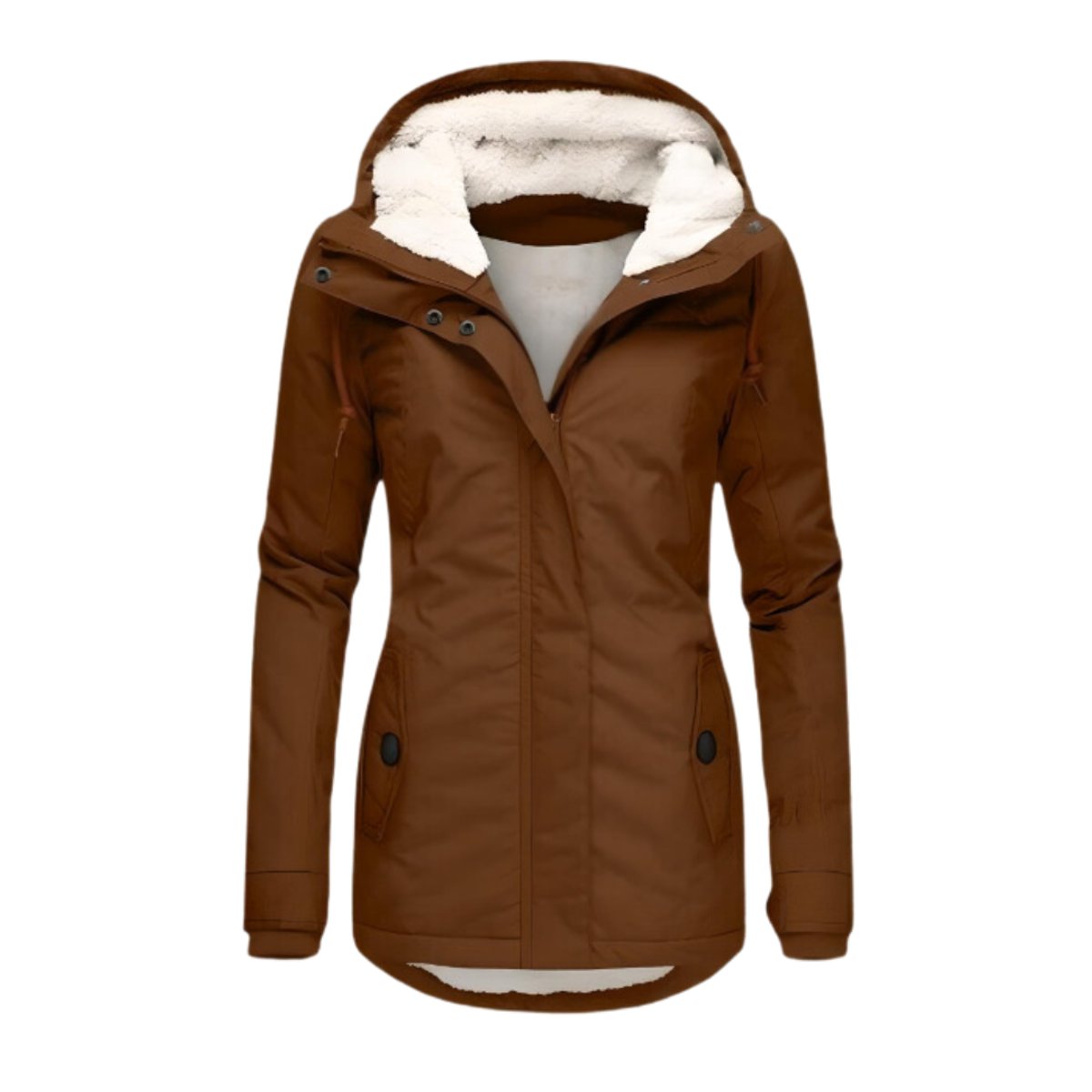 Anna | Dames Winterjas Gevoerde Sherpa Capuchon Waterafstotende Parka