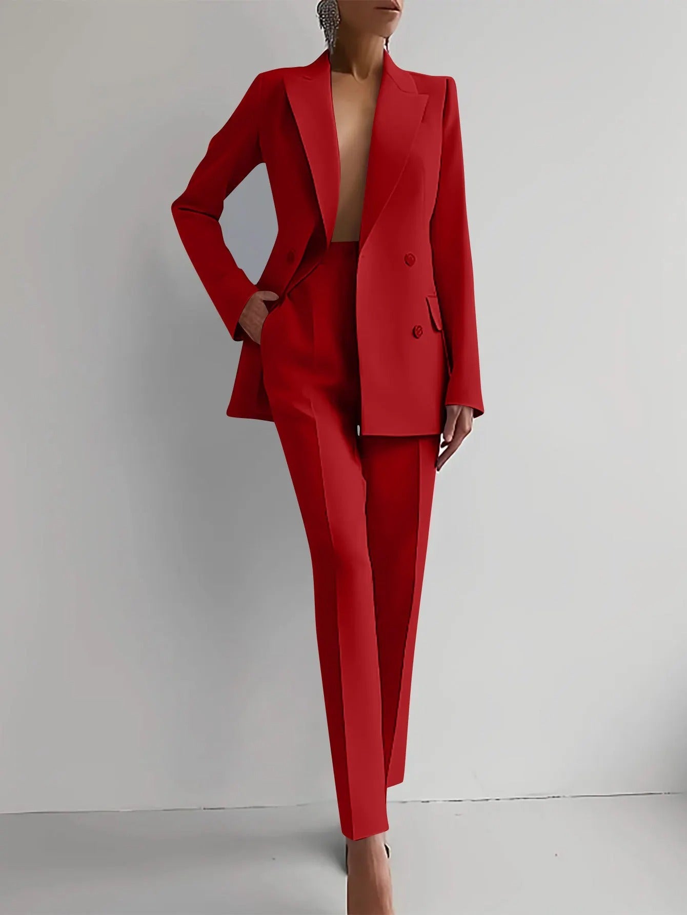 Mila | Dames Getailleerd Business Pak Set Blazer Pantalon
