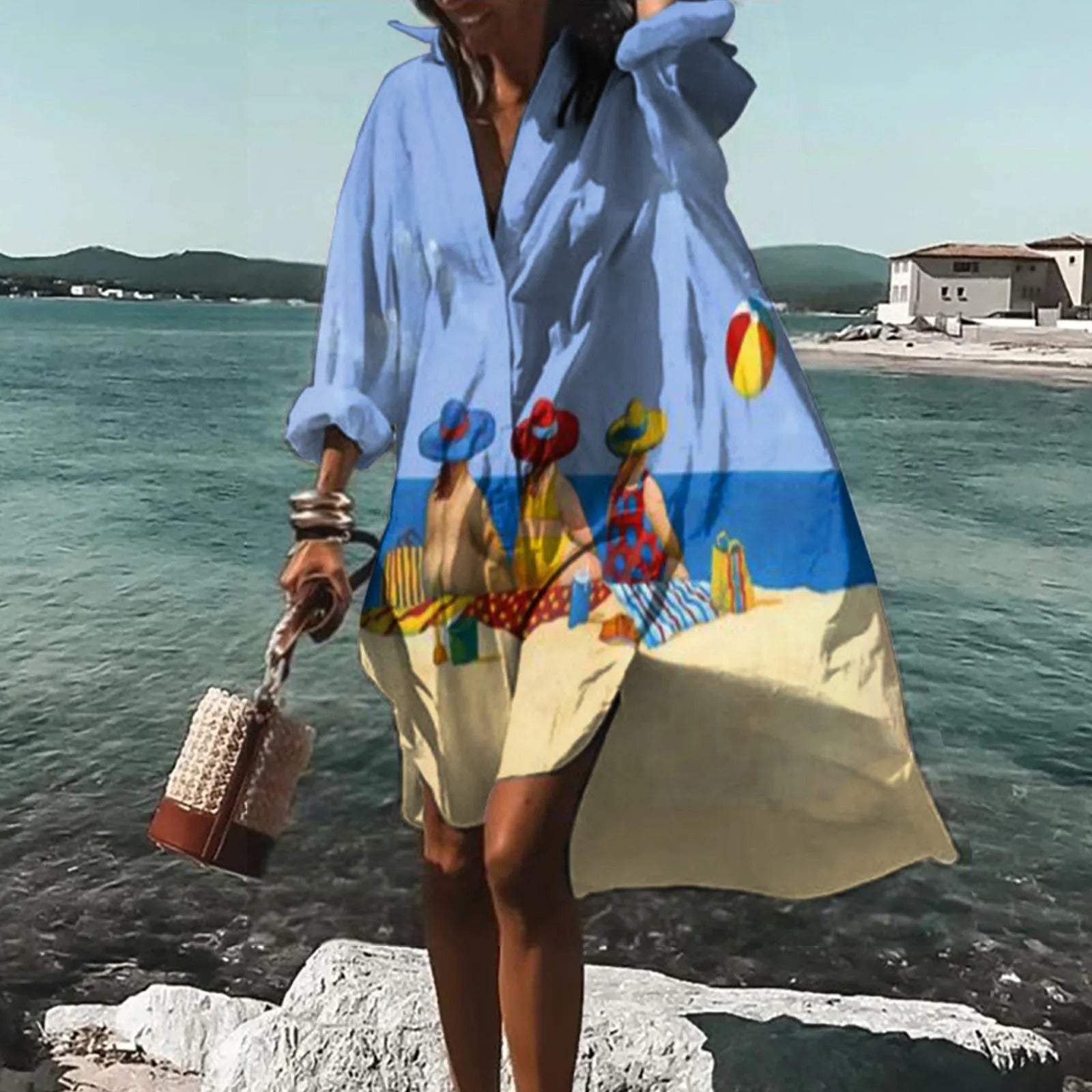 Phoebe | Dames Zomer Casual Hemdjurk