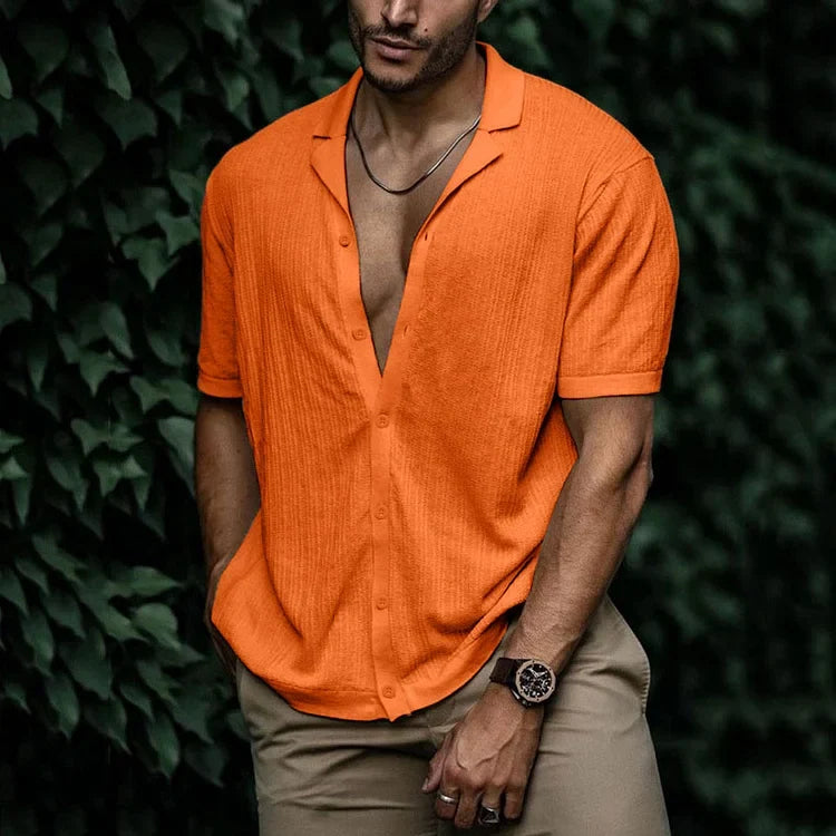 Kieran | Men Casual Short Sleeve Button Shirt
