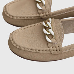Desiree | Dames instaploafers met kettingdetail