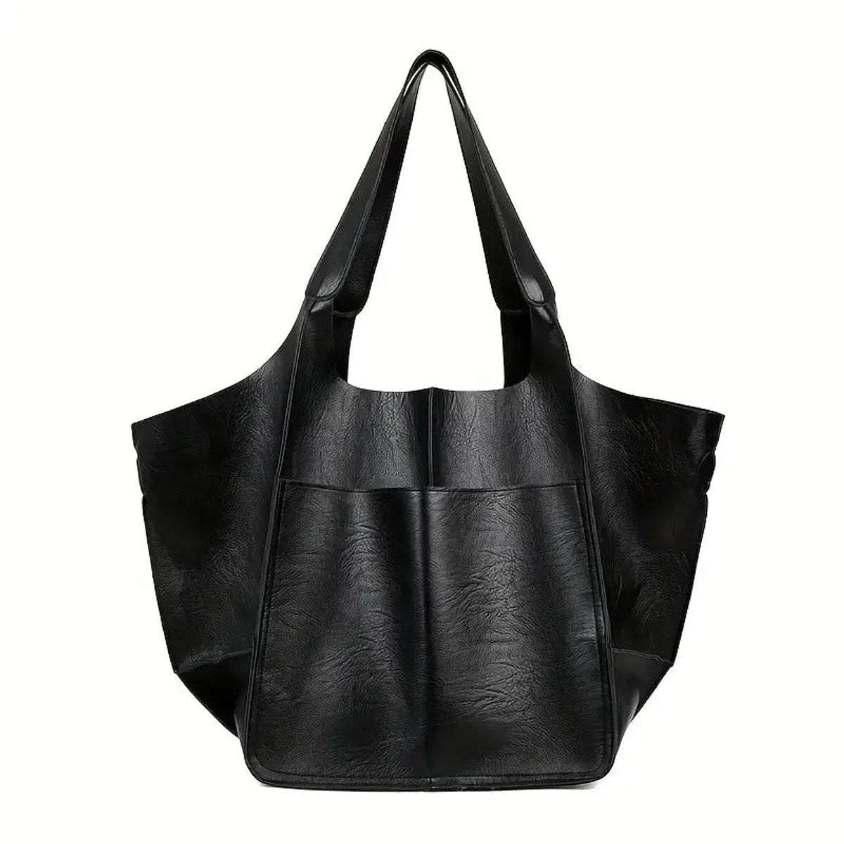 Mila | Grote Oversized Kunstleren Tote Bag met Magneetsluitng