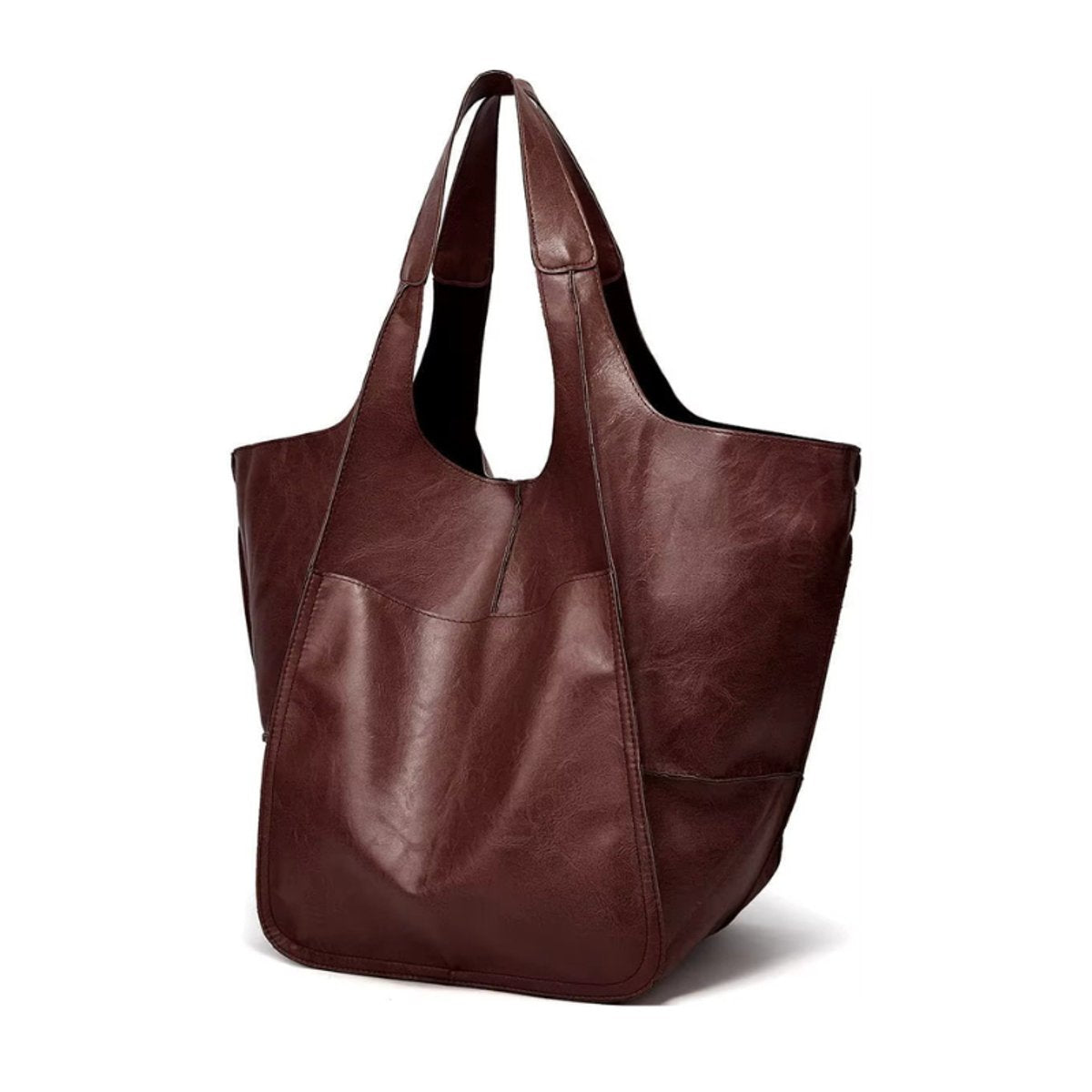 Mila | Grote Oversized Kunstleren Tote Bag met Magneetsluitng