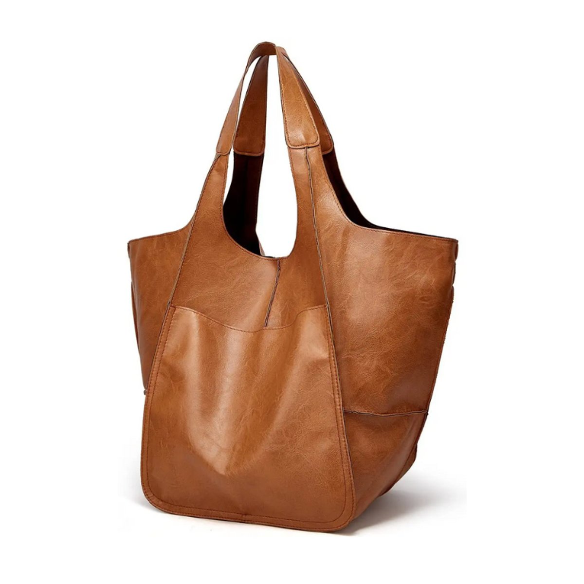 Mila | Grote Oversized Kunstleren Tote Bag met Magneetsluitng