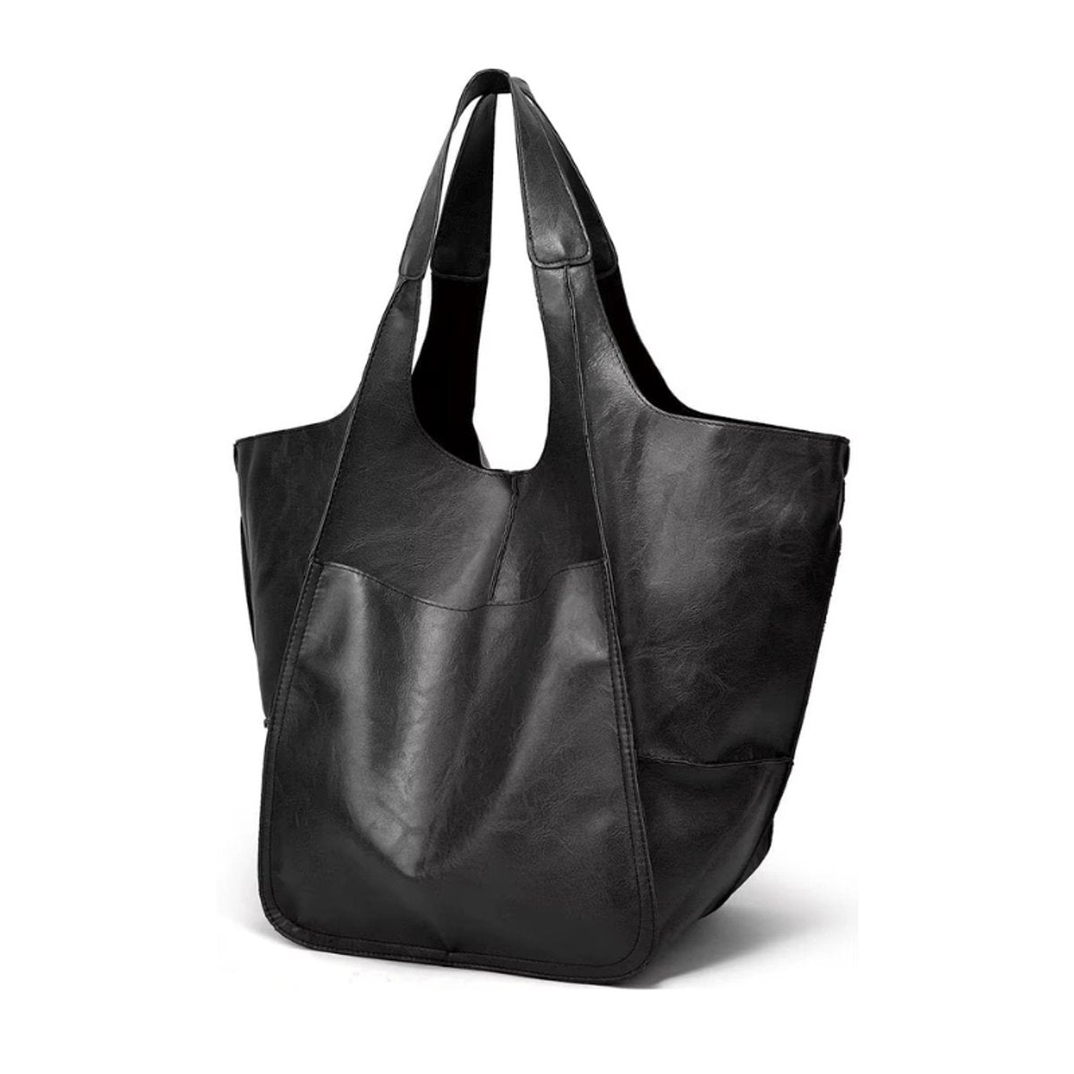 Mila | Grote Oversized Kunstleren Tote Bag met Magneetsluitng