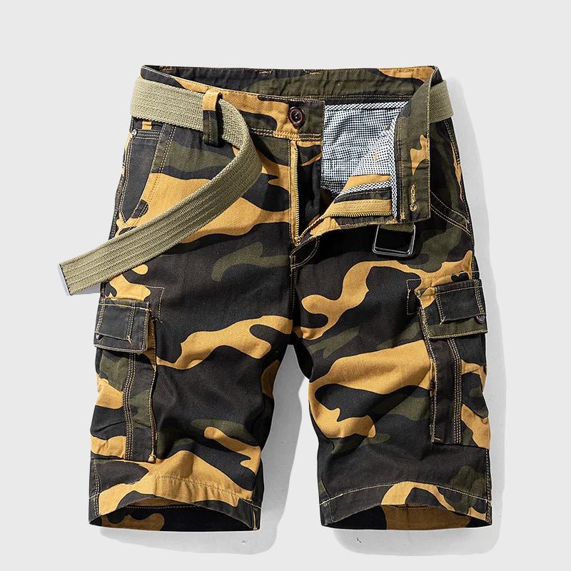 Bowen | Heren Camouflage Cargo Short met Riem