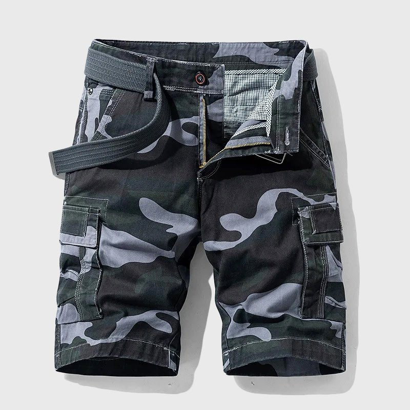 Bowen | Heren Camouflage Cargo Short met Riem