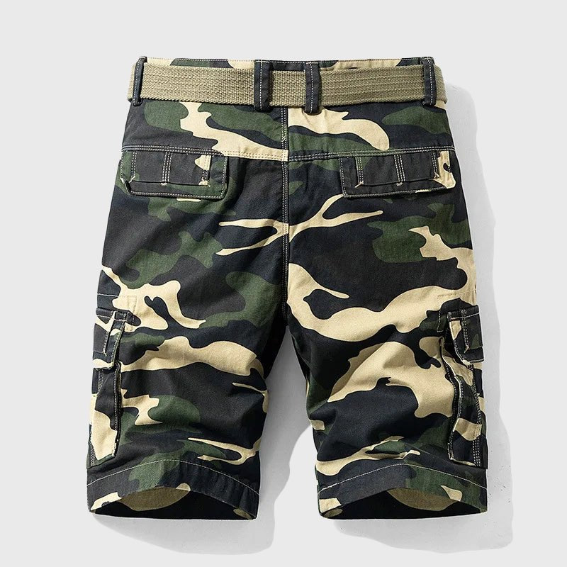 Bowen | Heren Camouflage Cargo Short met Riem