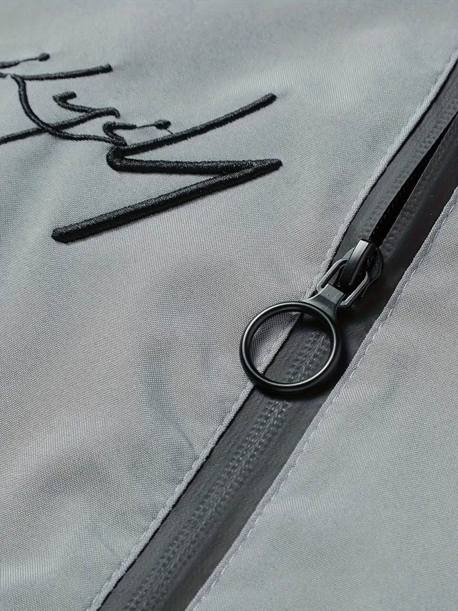 Thijs | Heren Casual Polyester Bomberjack met Baseballkraag