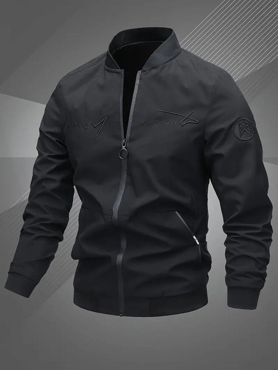 Thijs | Heren Casual Polyester Bomberjack met Baseballkraag