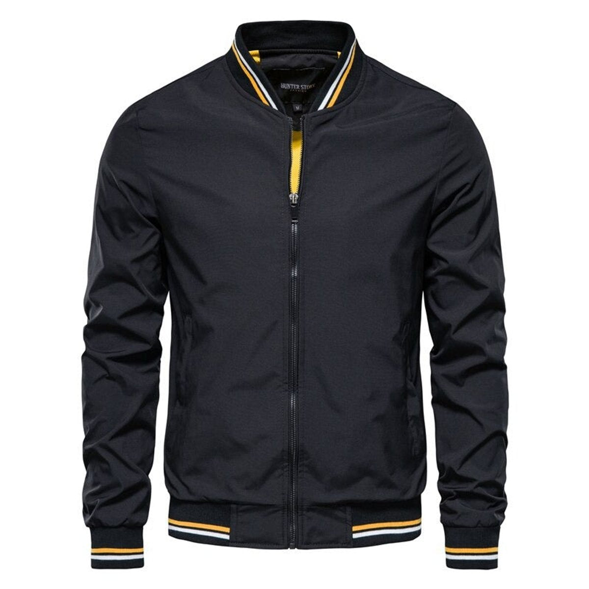 Levi | Heren Casual Ritssluiting Bomber Jack Geribbelde Boorden