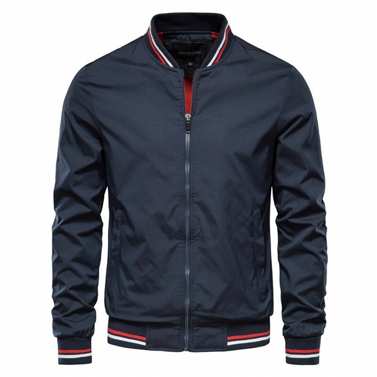 Levi | Heren Casual Ritssluiting Bomber Jack Geribbelde Boorden