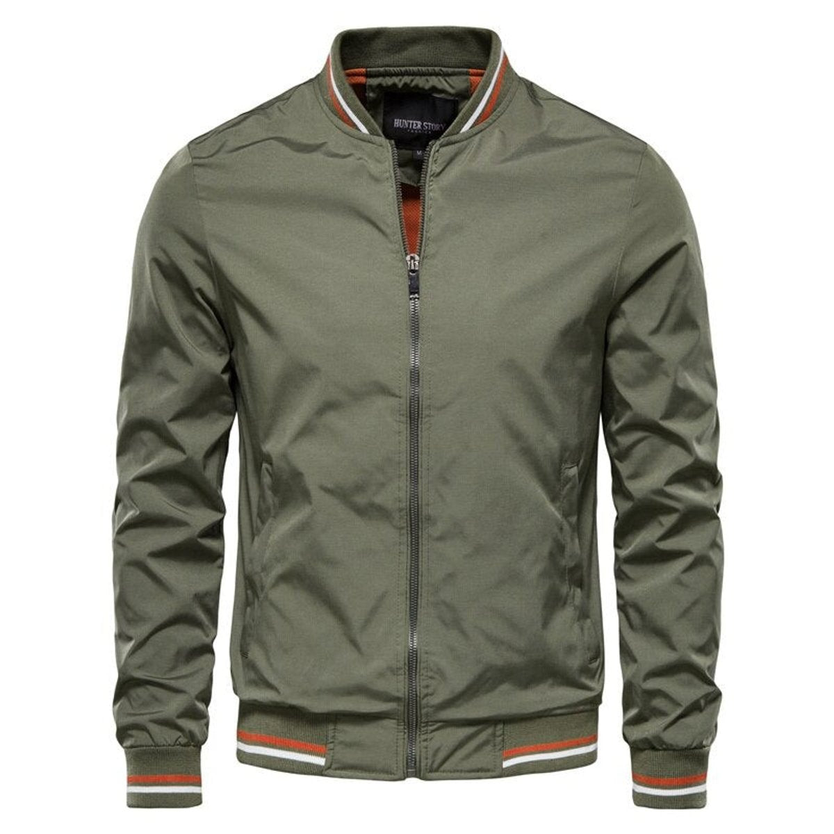 Levi | Heren Casual Ritssluiting Bomber Jack Geribbelde Boorden